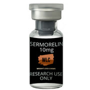 SERMORELIN 10mg vial for research use only.  Weight Loss Chems product.