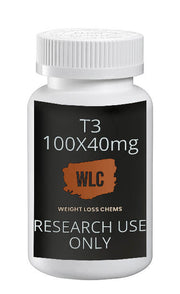T3 40mg tablets: Bottle of 100, Weight Loss Chems research use only
