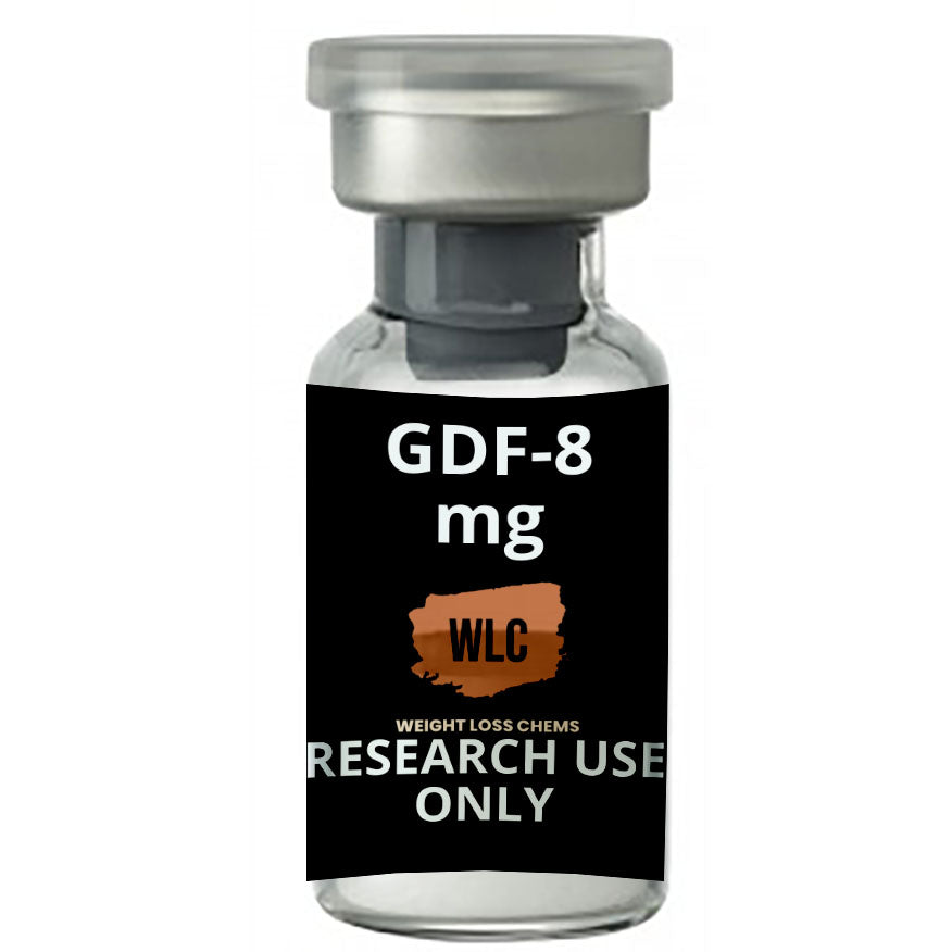 GDF-8 1mg vial for research use only.  Weight Loss Chems product.