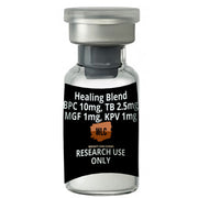 Healing Blend BPC157+TB500+KPV+MGF: Vial of peptide blend for research use only