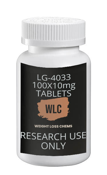 LGD4033 Ligandrol 10mg Tablets: Bottle of 100 tablets for research use only.