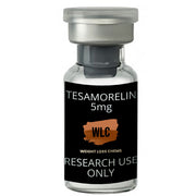 Tesamorelin 5mg vial for research use only.  Weight Loss Chems (WLC) product.